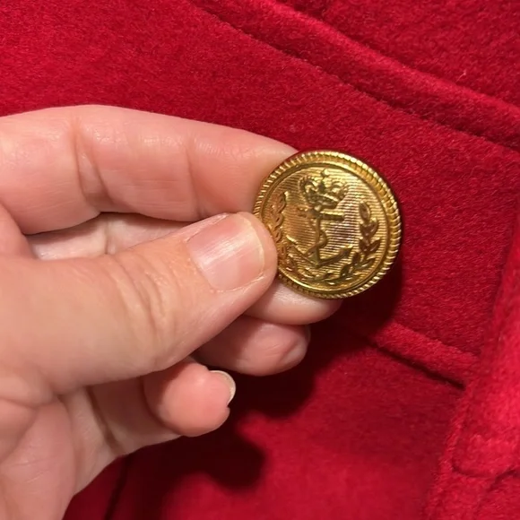 Green Envy red wool peacoat size L Medium - Picture 4 of 13